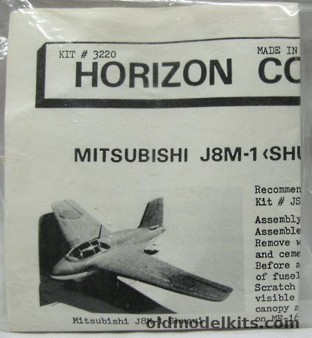 Horizon Conversions 1/32 Mitsubishi J8M-1 Shusuri Conversion - Bagged, 3220 plastic model kit